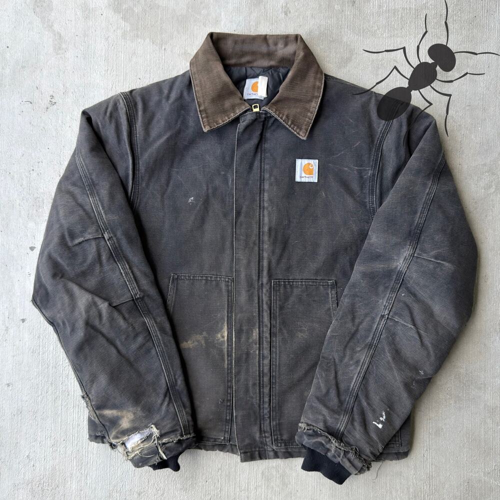 Carhartt faded black arctic work wear jacket